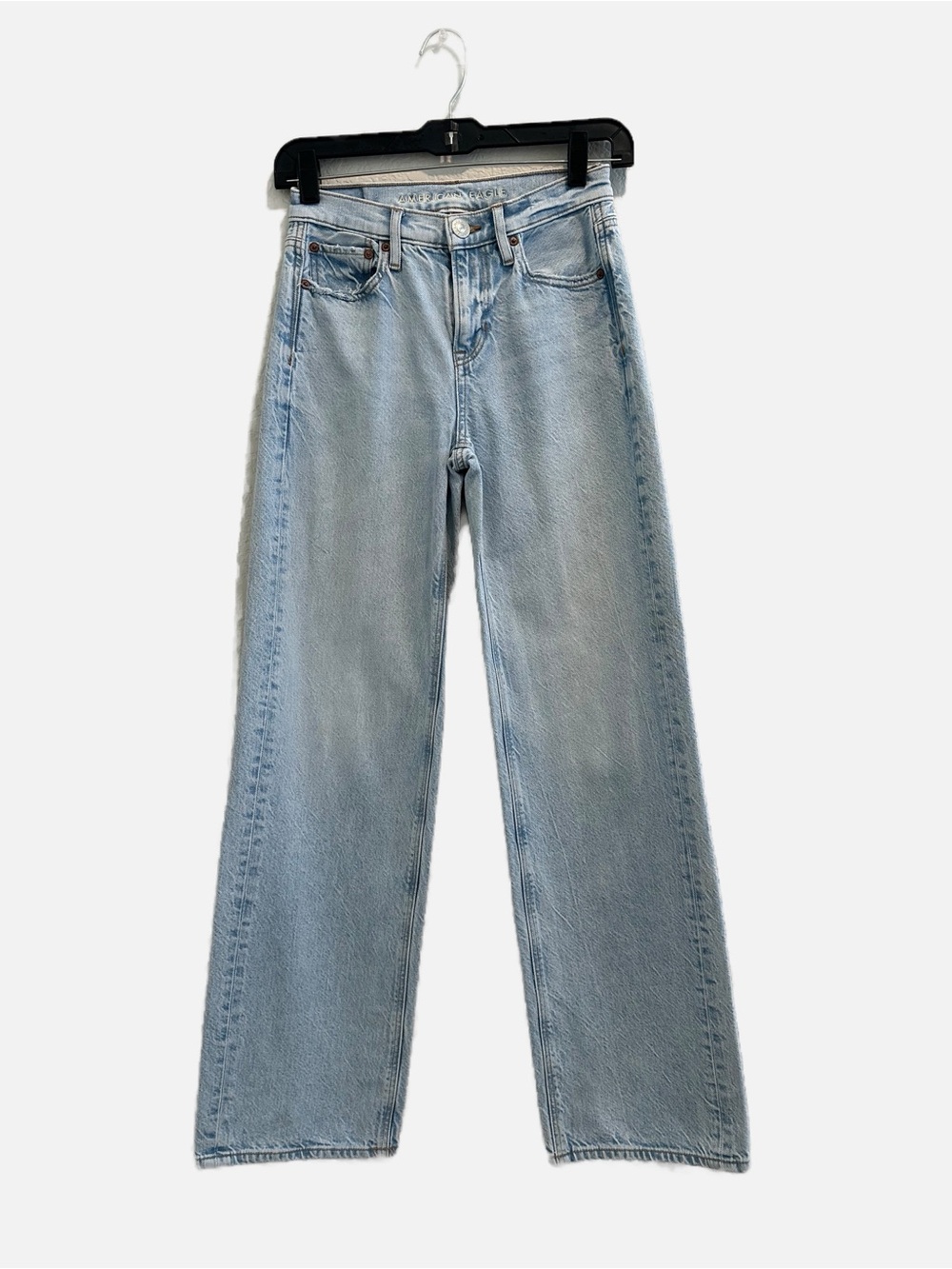 American Eagle Outfitters 90s Wide Leg Light Blue Wide Leg Jeans